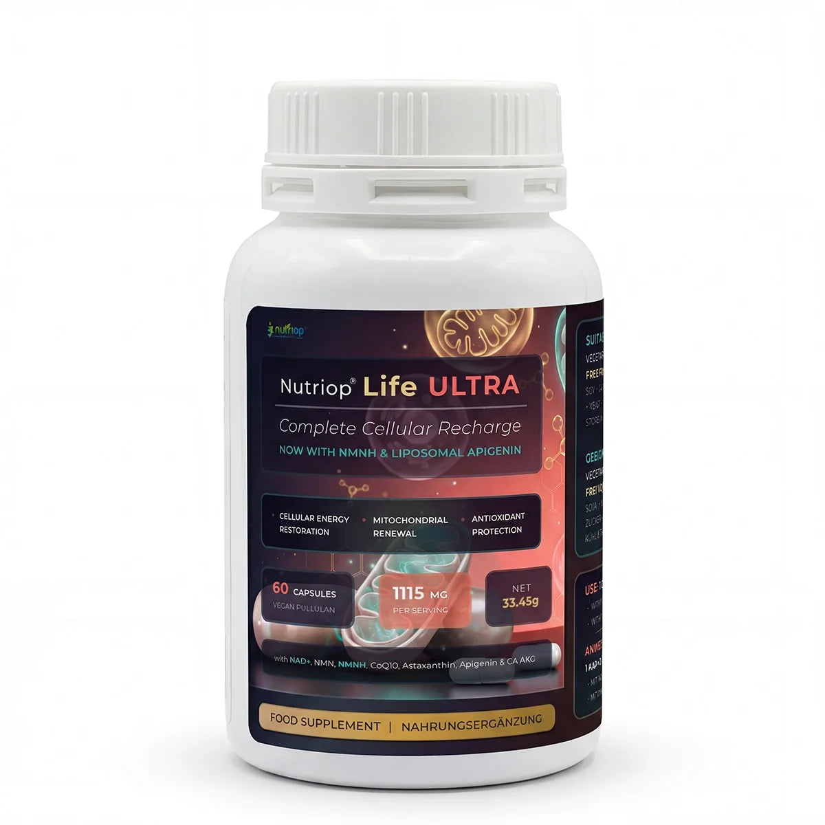 Nutriop® Life ULTRA - Advanced Multi-Pathway Longevity Stack (1115mg)-0