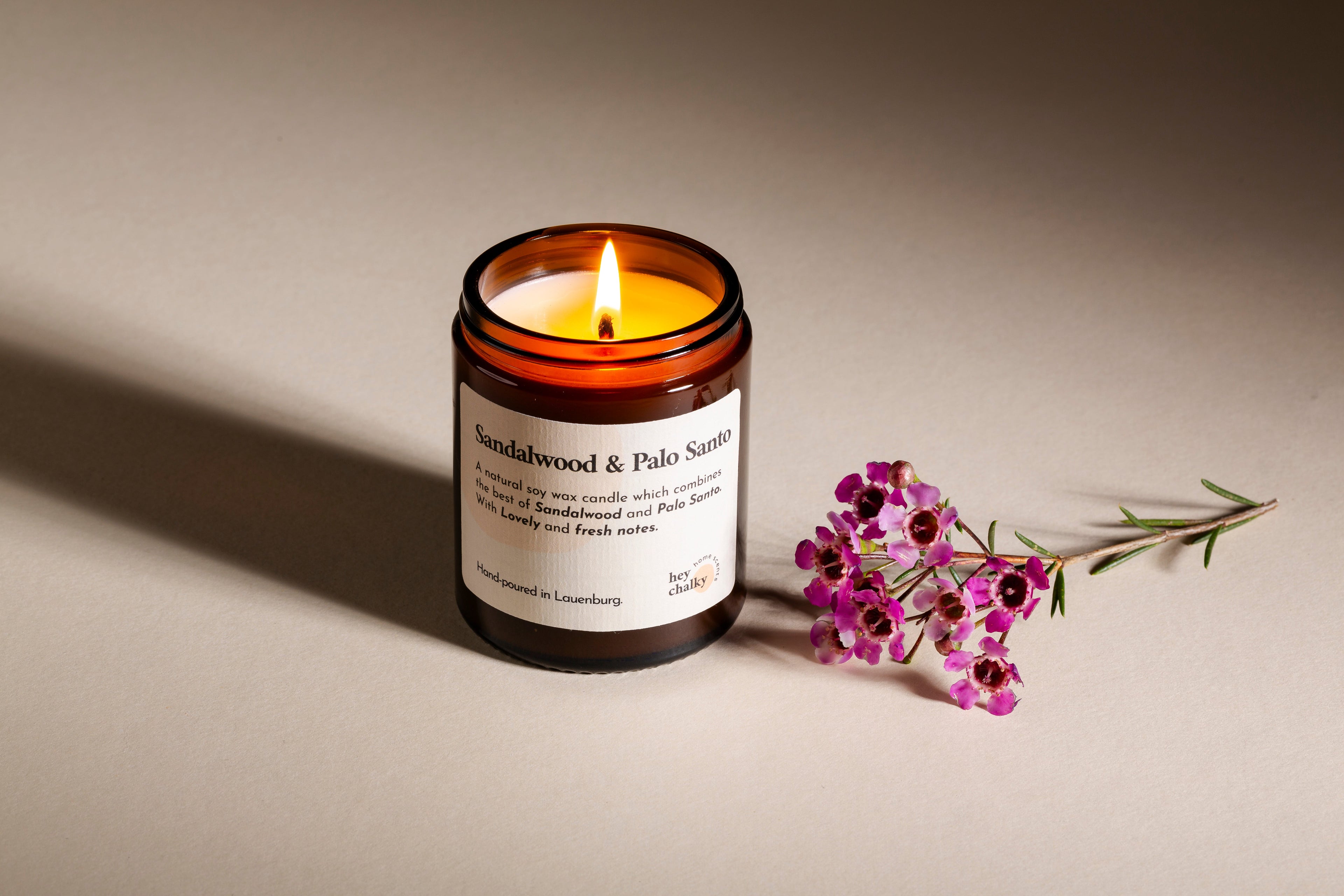Sandalwood & Palo Santo 100 g Kerze-3